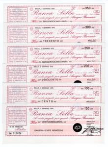 Lotto n.6 Miniassegni - ... 