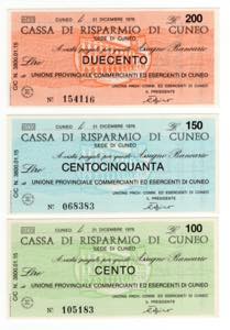 Lotto n.3 Miniassegni - ... 