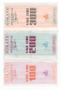 Lotto n.3 Miniassegni - Genova, 1977, Il ... 