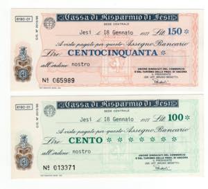 Lotto n.2 Miniassegni - ... 