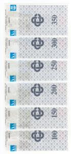Lotto n.6 Miniassegni - Levico Terme, 1977, ... 