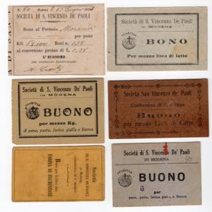 Lotto di 6 buoni ... 