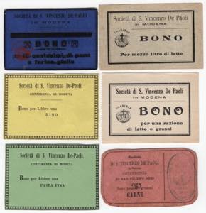 Lotto di 6 buoni ... 