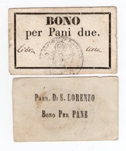 Lotto di 2 buoni ... 