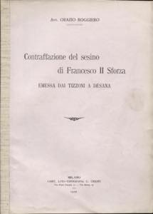 ROGGIERO O. - Contraffazione del sesino di ... 