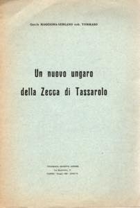 MAGGIORA-VERGANO T. - Un nuovo ungaro della ... 