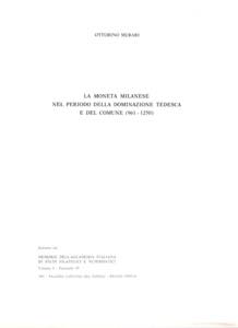 MURARI O . - La moneta milanese nel periodo ... 