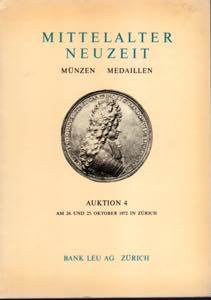 LEU BANK. - Auktion 4. Zurich, 24\25 - ... 