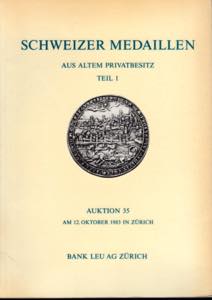 BANK LEU. Auktion, 35. Zurich, 12 - Oktober, ... 