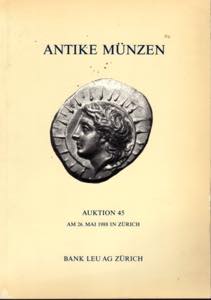 BANK LEU AG. - Auction 45. Zurich, 26 - Mai, ... 
