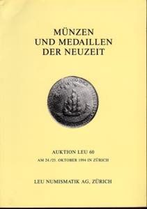 LEU NUMISMATIK AG. - Auction 60. Zurich, ... 