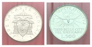 Sede Vacante (1963) - 500 Lire 1963 - Ag - ... 