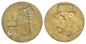 Peso Monetale - Italia - 5 Lire - Punzoni ... 