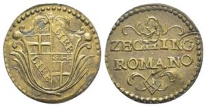 Peso monetale dello Zecchino Romano con ... 