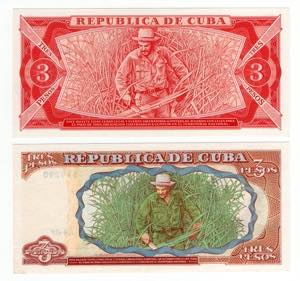 Cuba - Lotto n.2 Banconote - Composto da: 3 ... 