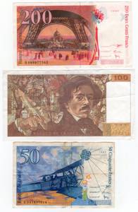 Francia - Lotto n.3 Banconote composto da: ... 