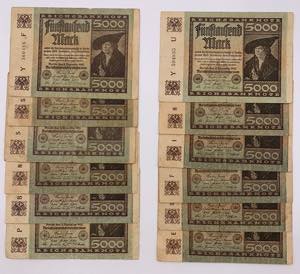 Germania - Lotto n.12 Banconote composto da: ... 