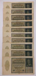 Germania - Lotto n.10 Banconote composto da: ... 