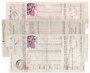 Regno dItalia - Lotto n.3 Buoni Postali ... 