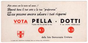 Biglietto pubblicitario su modello del 1000 ... 