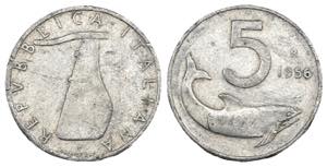 Monetazione in lire (1946-2001) - 5 lire ... 