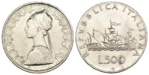 Repubblica Italiana (1946-2001) 500 Lire ... 