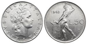Monetazione in Lire (1946-2002) - 50 lire ... 