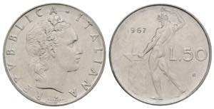 Monetazione in lire (1946-2001) - 50 Lire ... 
