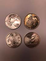 San Marino - Lotto 4 monete in Ag composto ... 