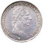 Milano - Francesco I (1815-1835) 1/2 Lira ... 