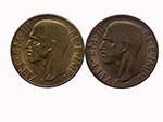 Lotto n.2 monete: 10 Centesimi Impero 1949 ... 
