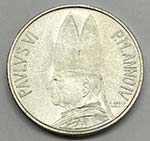 Vaticano  - 500 Lire 1966 - Ag