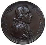 Pio VII (1800-1823) Medaglia  - Ae Gr.40,20  ... 