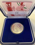 Moneta Commemorativa 5 Euro in Ag Giro ... 
