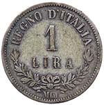 Vittorio Emanuele II (1861-1878) 1 Lira 1863 ... 