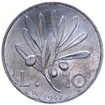Monetazione in Lire (1946-2001) 10 Lire 1947 ... 