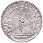 Vecchia Monetazione (1864-1938) 5 Lire 1933 ... 