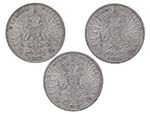 Austria - Lotto n.3 Monete da 2 Corone 1912 ... 