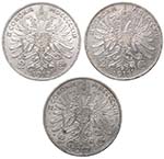 Austria - Lotto n.3 Monete da 2 Corone 1913 ... 