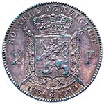 Belgio  - 2 Franchi 1830-1880 - (R) RARA  ... 