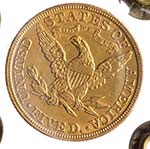 5 Dollari 1902 - Au - Perizia 