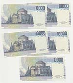 Lotto n.5 banconote 10mila Lire Volta ... 
