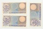 Lotto n.3 Banconote : 500 Lire Mercurio - ... 