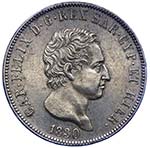 Carlo Felice (1821-1831) Scudo da 5 Lire ... 