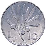 10 Lire Ulivo 1948 - ... 