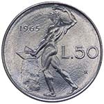 50 Lire Vulcano 1965
