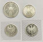 Germania - Lotto n.4 monete da 5 Mark - 5 ... 