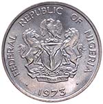 Nigeria  - 10 Kobo 1973 
