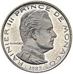 Monaco - Rainier III - 1/2 Franco 1982 