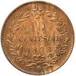 Umberto I (1878-1900) 10 centesimi 1893 - ... 